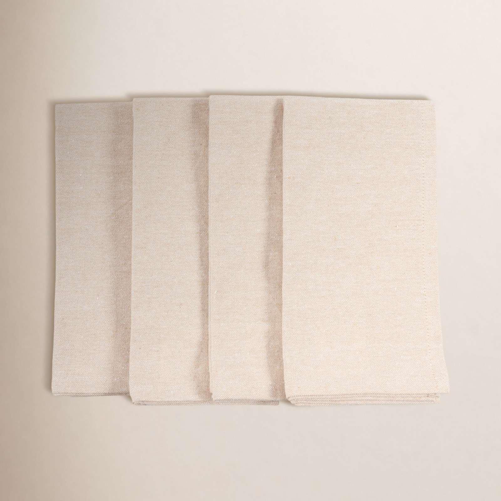 Asberry Dining Linen Set - Set of 8, Beige