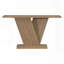 Console en placage de bois naturel avec base en V et assemblage facile - capacité de 220 lb