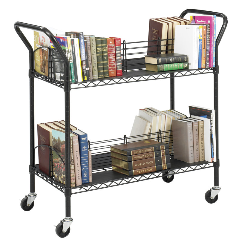 Double-Sided Book Cart