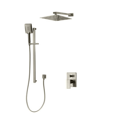 Système de douche complet à contrôle de température Madison avec valve brute