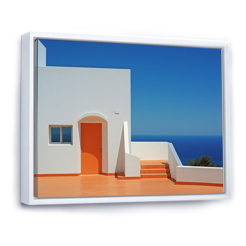 Grosvenor - Coastal Canvas Wall Art, H 16 po x l 32 po x P 1 po, Cadre flottant blanc