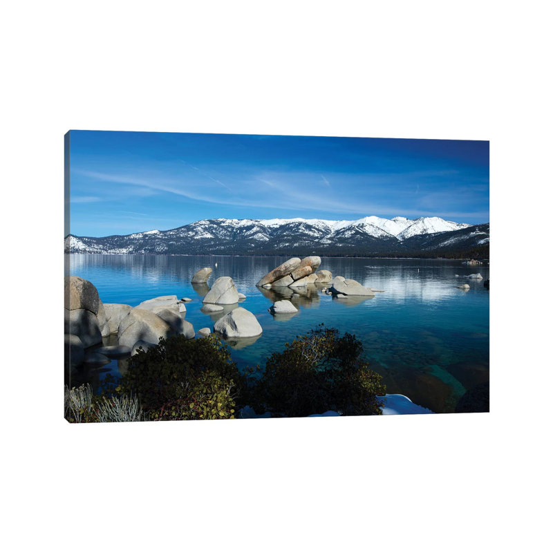 Rocks in a Lake, Lake Tahoe, California, USA IV 1 Piece Wrapped Canvas Wall Art, 101.6 cm H x 66.04 cm W x 3.175 cm D