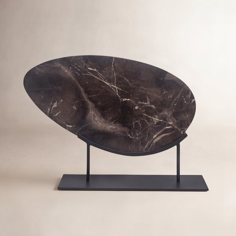 Galen Sculpture Saint Laurent Brown Marble, Saint Laurent Brown