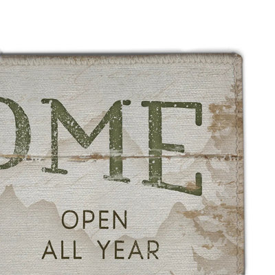 Cabin Welcome Outdoor Door Mat