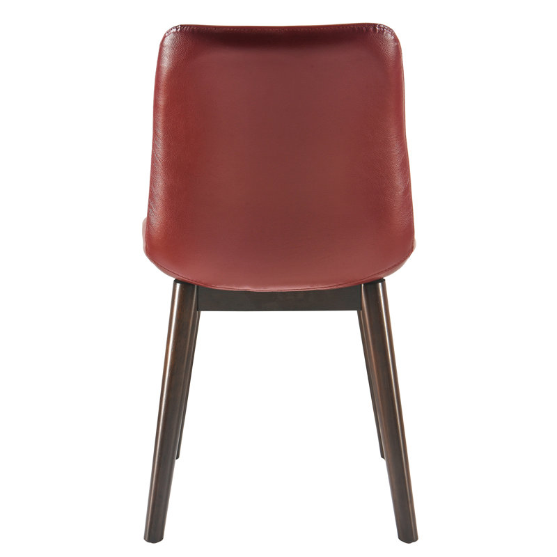 Modern Upholstered Dining Chairs Set Of 2 - Wooden Legs, Comfortable Padded Seat - Perfect For Kitchen, Dining Room, Or Office