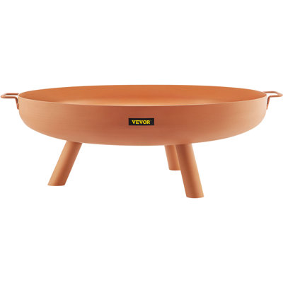 Bol rond pour foyer d'extérieur de 30 pouces de couleur brune VEVOR
