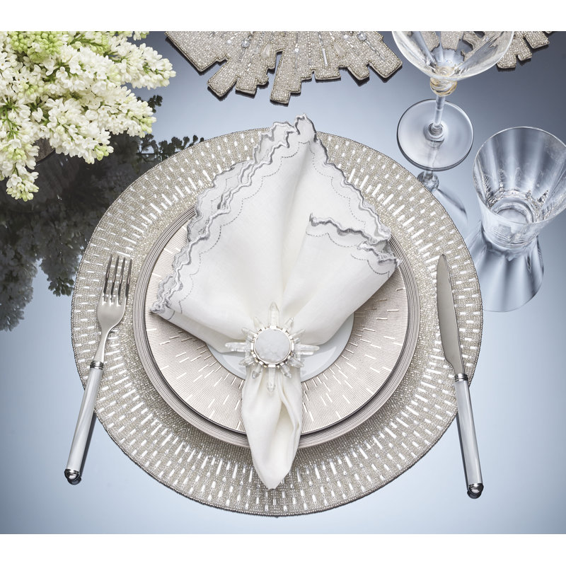 Palisade Placemat, Silver