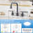 2-handle Bathroom Faucet with Drain Assembly-64559572