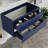 36" Modern Wall Mounted Bathroom Vanity Base Only without Sink Top, Soft-close Drawers, Eco-friendly Hand Paint-99358128