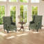 Manual Reclining Upholstered Wingback Armchair-1130921368