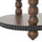 Chirillo Wood Oval Spindle 1 Shelf Brown Console Table with Beaded Edges