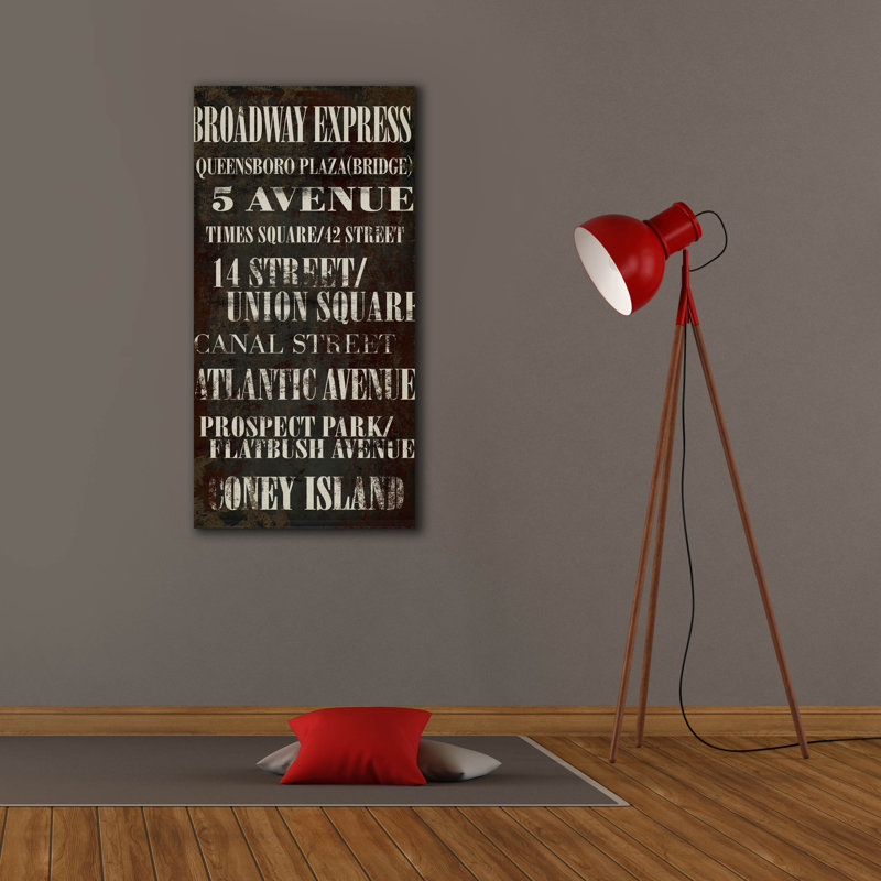 'Ny Subway Express' by Art Licensing Studio Canvas Wall Art