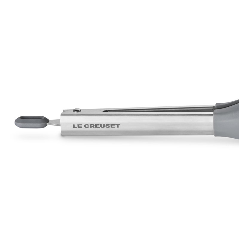 Le Creuset Signature Stainless Steel Tongs With Silicone, 13 In. - Oyster
