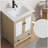 Bathroom vanity with sink  Modern Bathroom Vanity with Ceramic Basin 1 Drawer, Free Standing Bathroom Storage