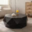 Table basse de 38 pouces à motif tridimensionnel de style rétro américain, design durable et élégant