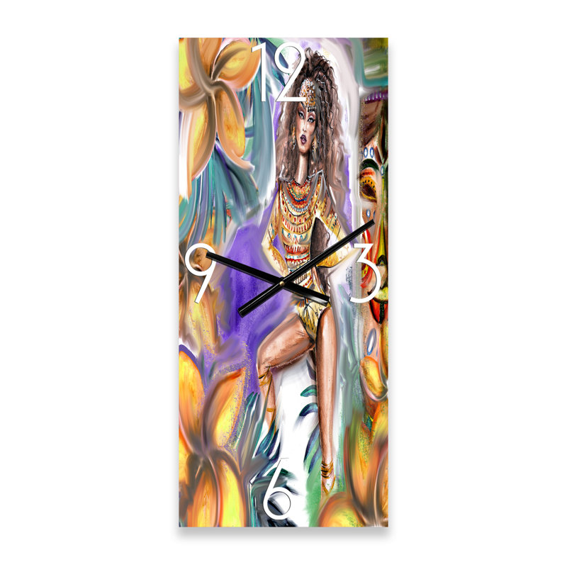 Horloge murale Tropical Amazon Warrior, Petit