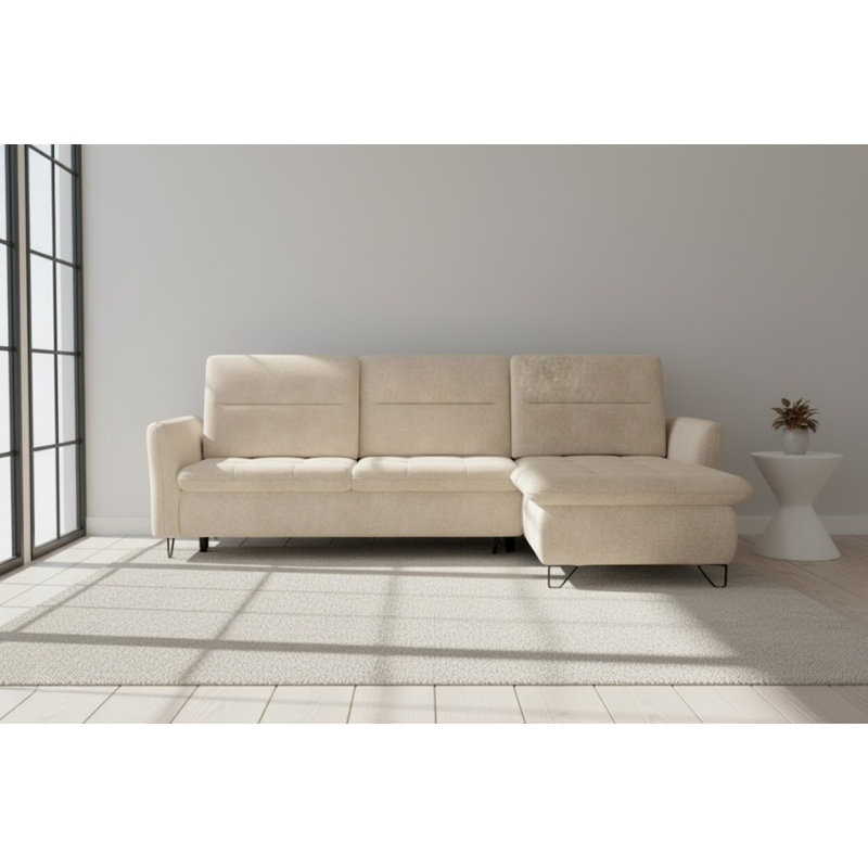 Fiesta Corner Sofa 3 seater with sleeping function, Right Hand Facing, Brown