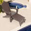 Chaise Adirondack en plastique / résine avec repose-pieds Baughn-541925579