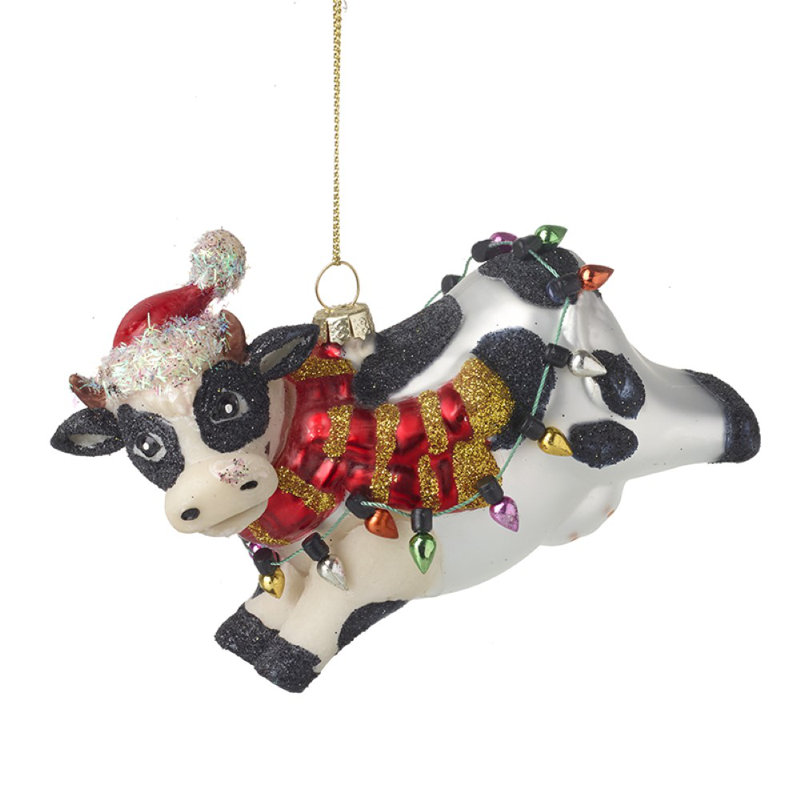 11cm Glass Animals Hanging Figurine Ornament