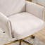 La chaise de bureau relevable à dossier moyen, en tissu rayé et ergonomique, est un excellent choix pour travailler, étudier ou se détendre. La conception à dossier moyen offre une meilleure expérience d'assise, blanc-130596833