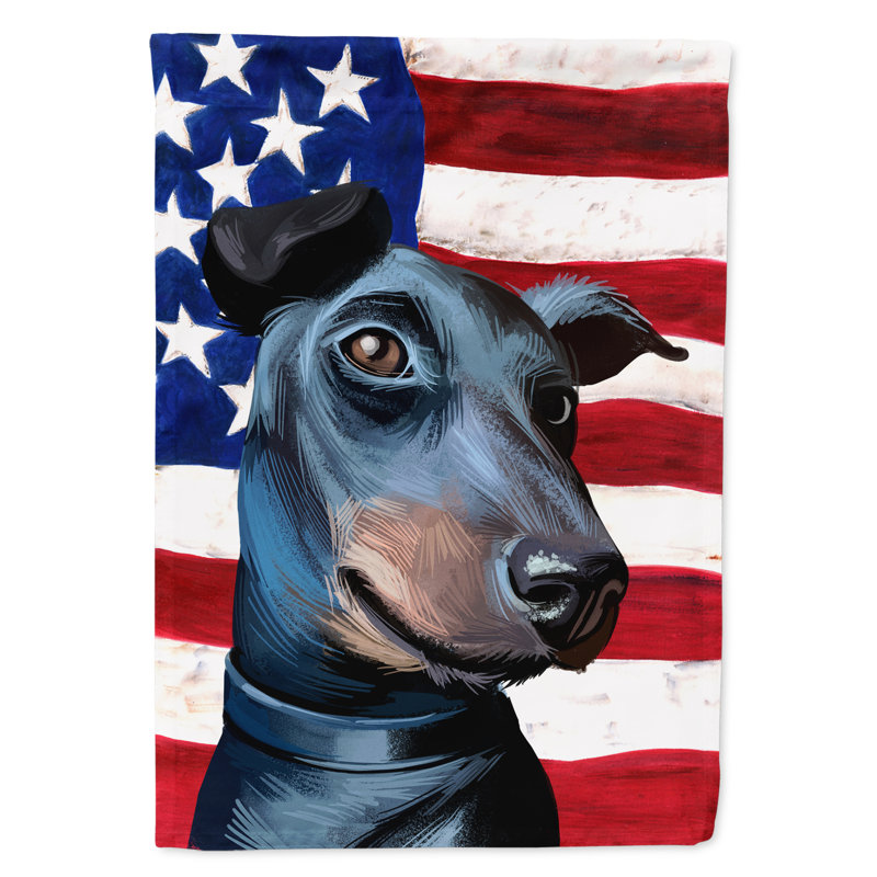Polyester à 2 côtés 28 x 40 po drapeau maison, Manchester Terrier