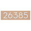 Plaque d’adresse murale sur 1 ligne flottante-41299971-41299850-41303794