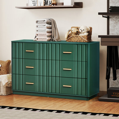 Double Dresser With 6 Drawer