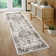 Oriental Machine Washable Rugs Vintage Floral Area Rug for Living Room Bedrooms Non Slip Rugs for Playroom Office Kitchen