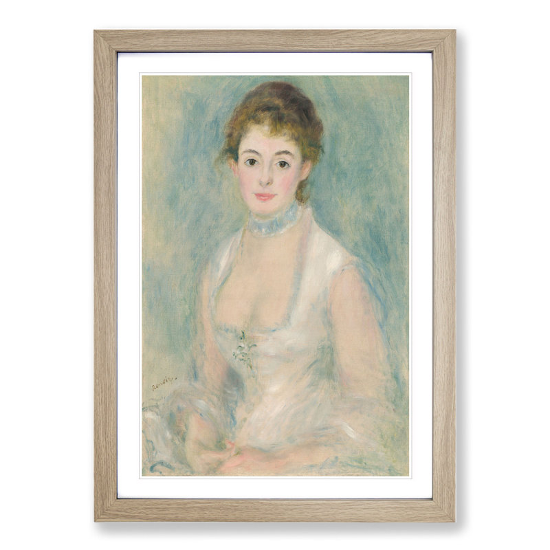 Madame Henriot by Pierre-Auguste Renoir - Picture Frame Painting, Oak Framed, 36cm H x 27cm W x 2cm D