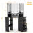Oryon 56"x44" Corner Makeup Vanity with Lights, Vanity Desk with Mirror,10 LED Lights,5 Drawers-1589516208