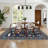 Area Rugs Modern Non-Slip Washable Rug Mark Resistant,Floral Farmhouse Carpet,Non-Shedding for Living Room Bedroom-902021334-902021335