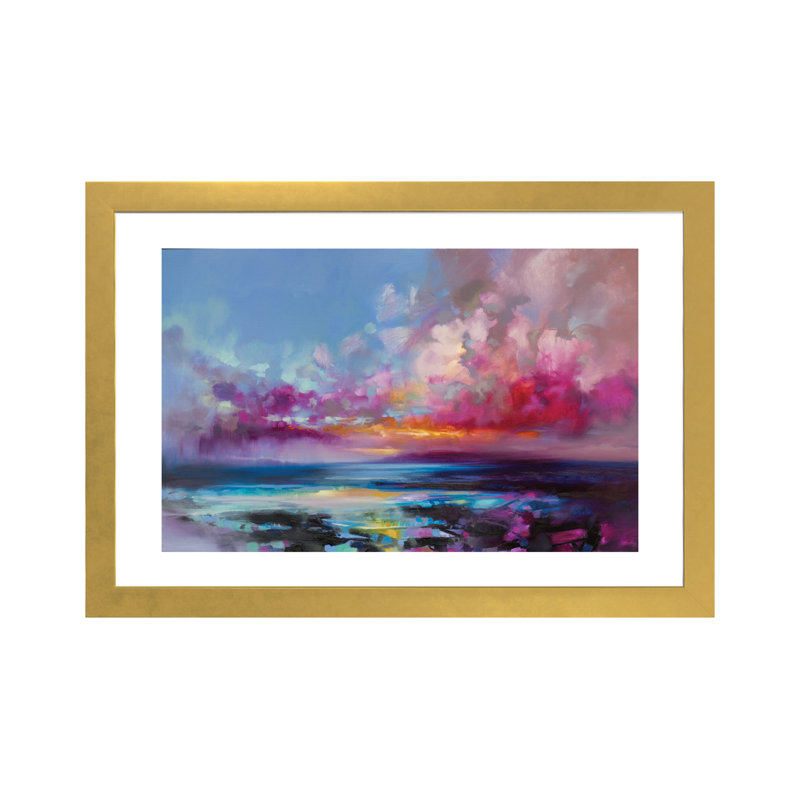 « arran lueur » par scott naismith, reproduction d’art, H 24 po x l 32 po x P 1 po, Papier encadré doré