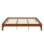Base de lit plateforme en bois de bambou sec massif avec support en lattes de bois-465872489