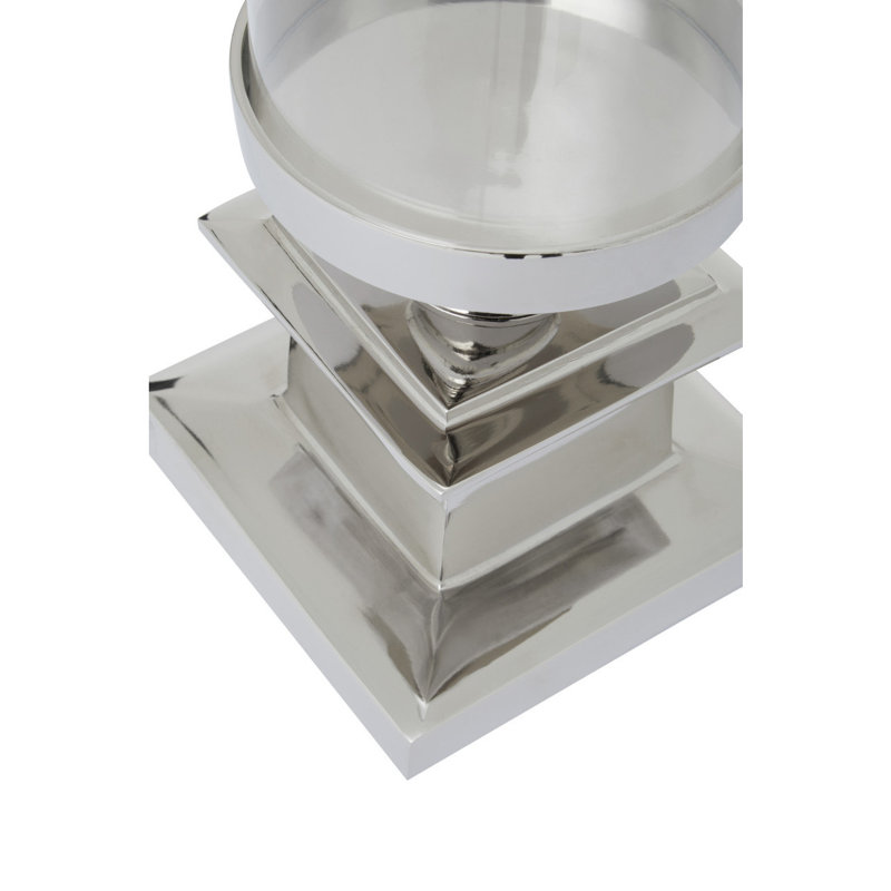 Stainless Steel Tabletop Hurricane, Silver