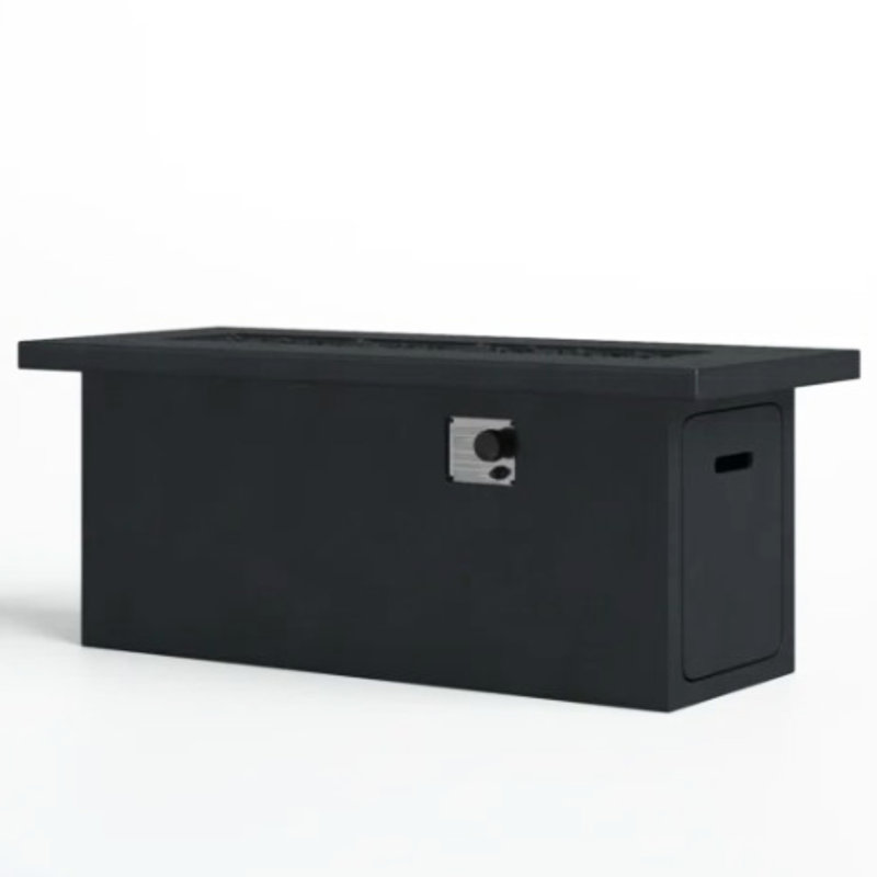 24'' H Concrete Fire Pit Table For Outdoor Use, Propane/Natural Gas, 50000 , Weather , Charcoal, Modern Warmth Table, , Freedom