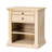 Wadeeah 26.75'' H Transitional Nightstand with Built-In Power Station and LED Light Strip-106951054