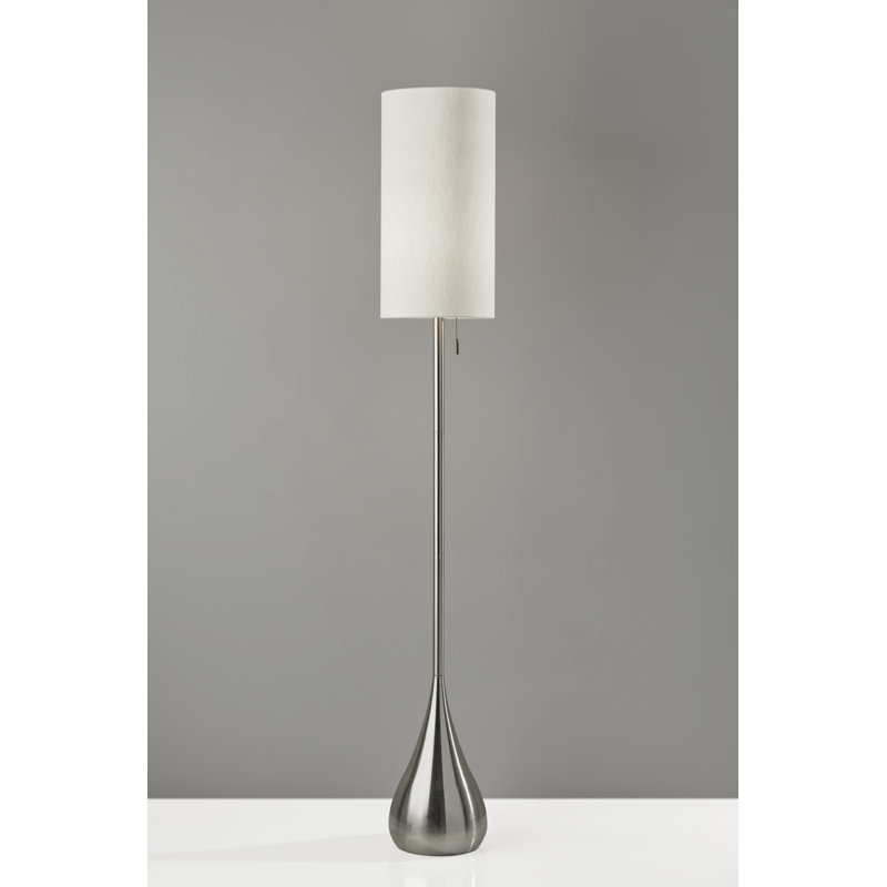 Runell 68'' Brushed Steel Traditional Floor Lamp