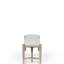 Banc de couleur sable avec siège, base Triad, banc de solution à long terme, revêtement durable