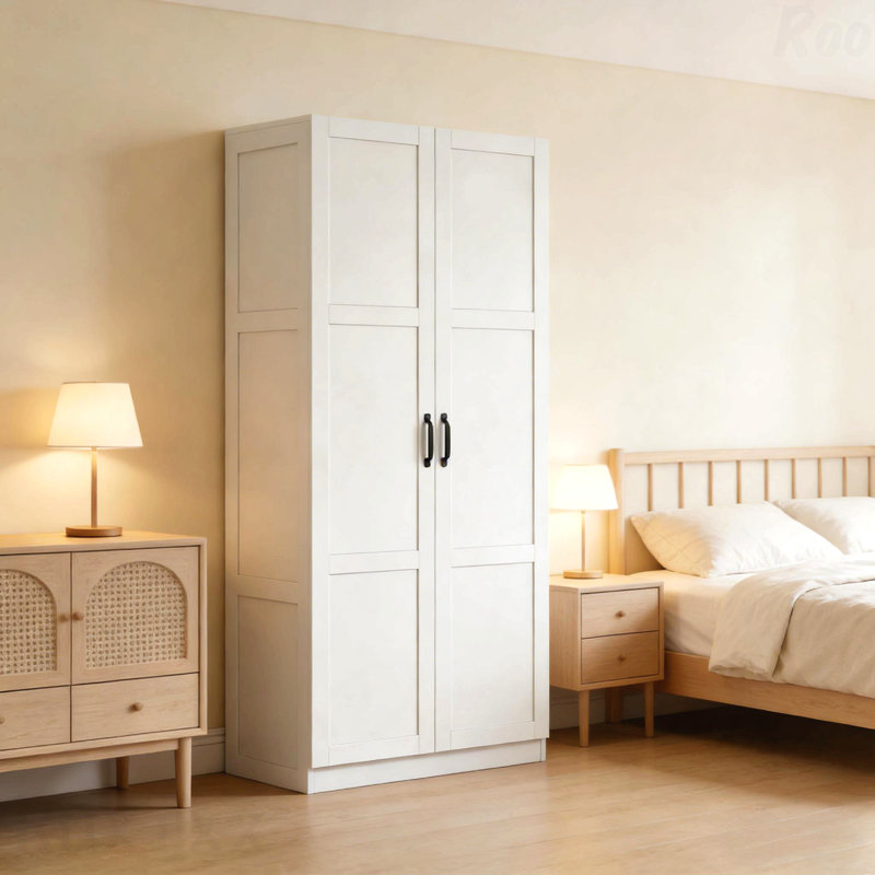 Armoire de rangement haute pour la maison, Blanc