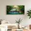 Ensemble de 1 tableau sur toile représentant une cascade tropicale-129349543-129349544