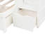 Lit superposé simple au-dessus de double en blanc avec espace de rangement sécurisé - option de rangement protégé / stable / double fiable et organisée