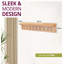 Mintz Solid Wood Wall 9 - Hook Wall Mounted Coat Rack