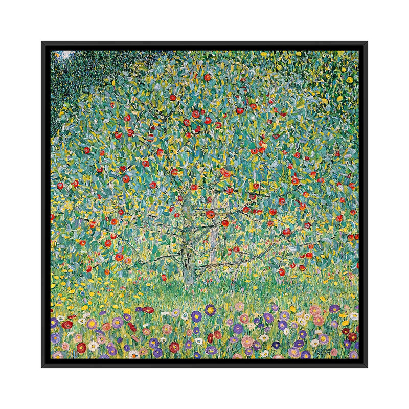 «Apple Tree I, 1912» par Gustav Klimt, reproduction d'art sur toile tendue, H 37 po x l 37 po x P 1,5 po, Pas de tapis