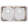 Lustertone 30.75" L x 18.5" W Double Basin Undermount Kitchen Sink