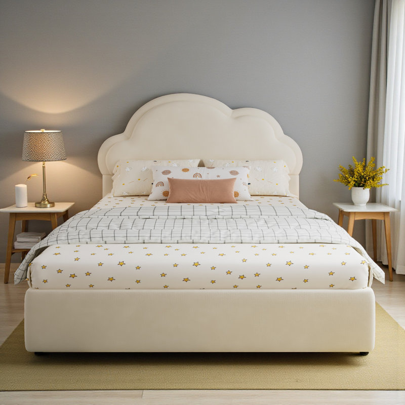Upholstered Ottoman Storage Bed, Double (4'6)
