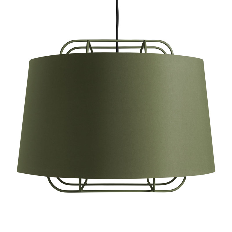 Perimeter 1 - Light Pendant, Olive, 17" H x 23" W x 23" D