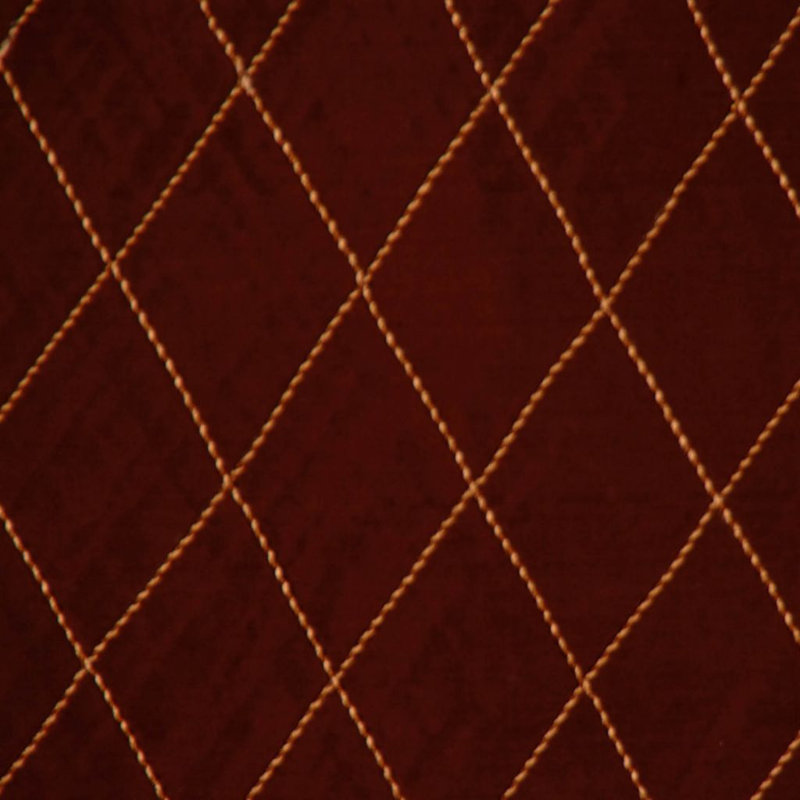 Allure Geometric Fabric, Dark Brown