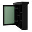 Armoire murale de salle de bain 35 po x 28 po avec porte miroir et 6 tablettes ouvertes-209812727