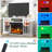 3-Sided Glass Fireplace TV Stand-1322739941