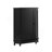 Black Bathroom Cabinet Triangle Corner Storage Cabinet With Adjustable Shelf Modern Style MDF Board-935095067